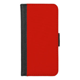 Capa Carteira Para iPhone 8/7 Batom sólido vermelho forte