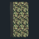 Capa Carteira Para iPhone 8/7 Camuflagem Woodland<br><div class="desc">Caso de Wallet Telefônica de Woodland Camouflage,  de Gerson Ramos.</div>