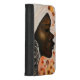 Capa Para iPhone Estilo Carteira Caso da Wallet do iPhone para Mulher de Beleza Afr (Direita)