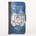 Coração do Anjo do Memorial Personalizado Adiciona<br><div class="desc">Um trabalho de arte confortável que você pode personalizar. Personalize com uma foto e adicione uma mensagem para fazer um presente que eles irão valorizar.</div>