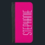 Capa Carteira Para iPhone 8/7 ESCOLHA A COR Personalizada<br><div class="desc">ESCOLHA SUA COR - clique em Personalizar e selecione sua cor de fundo (dica - muitas seleções com o conta-gotas). Você é o designer!! Este caso de carteira moderno para o iPhone é sua cor com texto branco de tamanho gigante. Simples, elegante e chic! Fácil de personalizar ou excluir texto...</div>