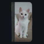 Capa Carteira Para iPhone 8/7 gato branco americano<br><div class="desc">Mala de bolso 8/7 para gato branco-pequeno americano iPhone 8/7</div>