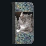 Capa Carteira Para iPhone 8/7 Gato De cinza De Prata Incrível<br><div class="desc">Charles, o distinto gato, é notável por sua mancha rara, cinza de casaco de prata e seu caráter equilibrado. Ele pode ser pensativo, sábio, prudente, perspicaz ou tolo, dependendo das circunstâncias. Charles, muitas vezes conhecido como Charlie, é um assunto delicioso para um homem com luzes coloridas como fundo abstrato. No...</div>