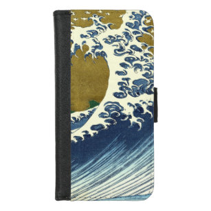 Capa Carteira Para iPhone 8/7 Hokusai Big Wave Japão Art