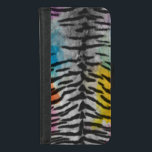 Capa Carteira Para iPhone 8/7 Impressão de Psicodélica Noturna<br><div class="desc">Caso Psychedelic Night Tiger Skin Impressão Wallet de Gerson Ramos.</div>