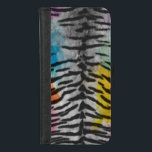 Capa Carteira Para iPhone 8/7 Impressão de Psicodélica Noturna<br><div class="desc">Caso Psychedelic Night Tiger Skin Impressão Wallet de Gerson Ramos.</div>