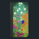 Capa Carteira Para iPhone 8/7 Jardim Flor Gustav Klimt<br><div class="desc">Caixa de Wallet do iPhone com a pintura de óleo do Jardim Flor de Gustav Klimt (1906). Um belo jardim de flores roxas,  vermelhas,  brancas,  azuis e laranja. Um presente de excelente para fãs de Arte Nouveau e de Arte Austríaca.</div>