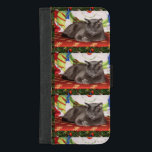 Capa Carteira Para iPhone 8/7 Plus Mala de carteira do Cat iPhone<br><div class="desc">Esta carteira é personalizada desenhada com a minha fotografia de um gato nela.</div>