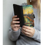 Capa Carteira Para iPhone 8/7 Paris à noite, estilo van Gogh<br><div class="desc">pintura de Paris à noite com a Torre Eifel em fundo pintada ao estilo do famoso pintor holandês Vincent van Gogh</div>