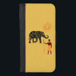 Capa Carteira Para iPhone 8/7 pôr do sol na África<br><div class="desc">Eu gosto da cultura africana.</div>