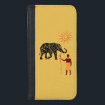 Capa Carteira Para iPhone 8/7 pôr do sol na África<br><div class="desc">Eu gosto da cultura africana.</div>