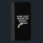 Capa Carteira Para iPhone 8/7 Plus Sam Colt nos fez iguais<br><div class="desc">Sam Colt nos fez iguais</div>
