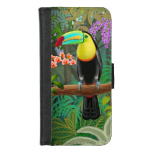 Toucan tropical no iPhone da selva 8/7 de caixa da