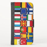 Wallet Case<br><div class="desc">Coleção de bandeiras internacionais, colagem colorida de bandeiras do mundo</div>