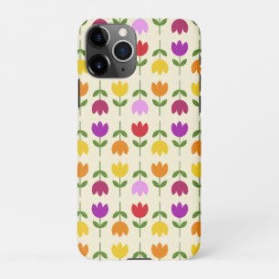 Capa Para iPhone Estilo escandinavo Colorido no Padrão de Flor Crm