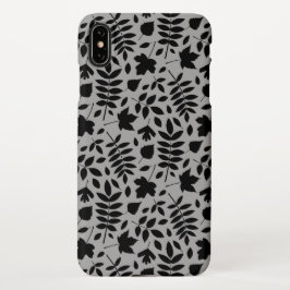 Capa Para iPhone Fallen deixa preto padrão na Cinza