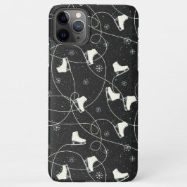 Capa Para iPhone Figura Skates patinando em cinzas escuras