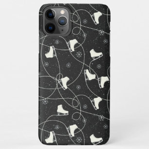 Capa Para iPhone Figura Skates patinando em cinzas escuras