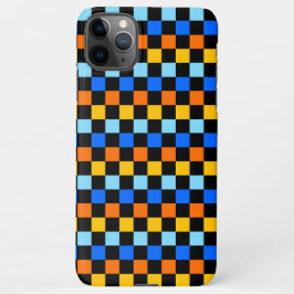 Capa Para iPhone Fire and ice checkerboard pattern