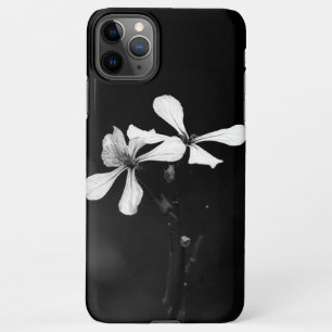 Capa Para iPhone floral preto e branco mínimo