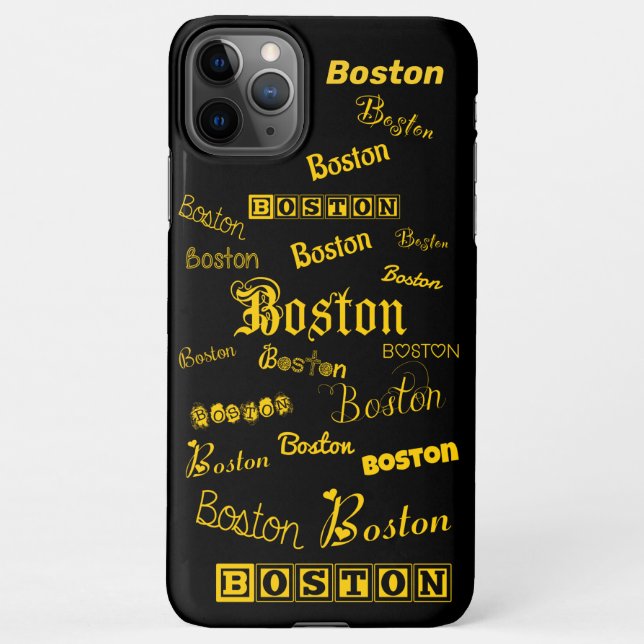 Capa Para iPhone Fontes Amarelas de Boston (Verso)