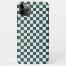 Capa Para iPhone Forest green moss checkerboard pattern