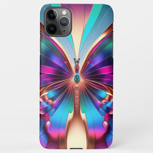 Capa Para iPhone Fragmentos de Mariposa (Verso)