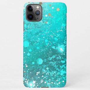 Capa Para iPhone Fundo do Mint Turquoise Foil