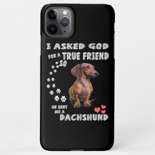 Capa Para iPhone Garota Bonita Dachshund Doxie dá presentes Dachsh