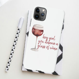 Capa Para iPhone Garota Vermelha Você Merece Uma Cotação De Vinho