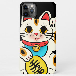 Capa Para iPhone gato-de-sorte japonês