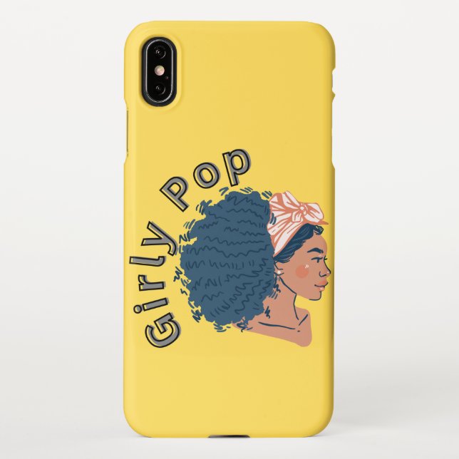 Capa Para iPhone Girly pop yellow phone case  (Verso)