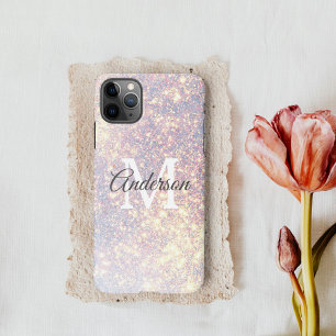 Capa Para iPhone Glitter Moderno Spark    Pessoal, inicial 