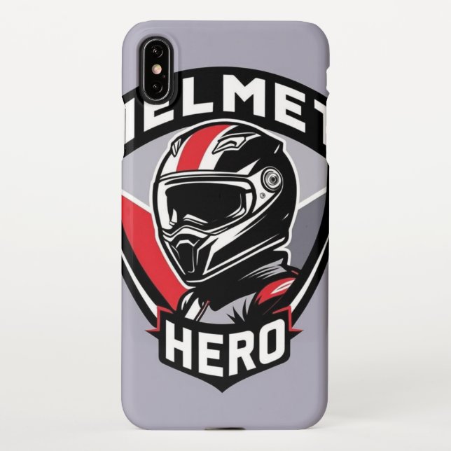 Capa Para iPhone Helmet Hero Mobile Case (Verso)