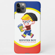 Hipster Boy - Ilustração de paródia