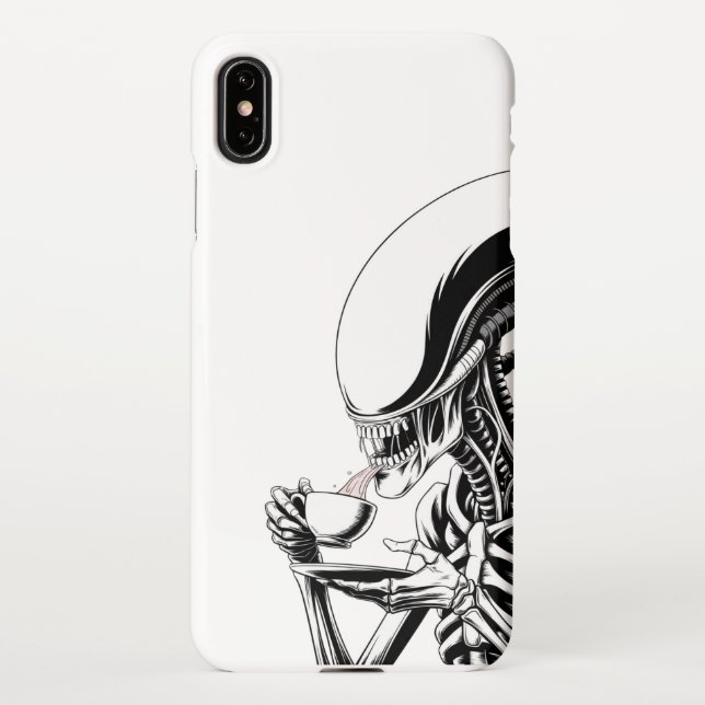 Capa Para iPhone Hora do Chá Alienígena  (Verso)