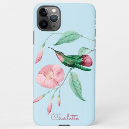 Capa Para iPhone Hummingbird Floral Personalizado