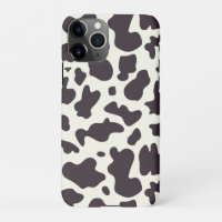 Impressão de padrão de vaca preto e branco