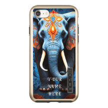 Elefante Vibrante com Motifs Floral