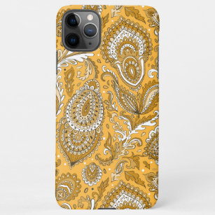 Capa Para iPhone Indian style paisley floral seamless pattern