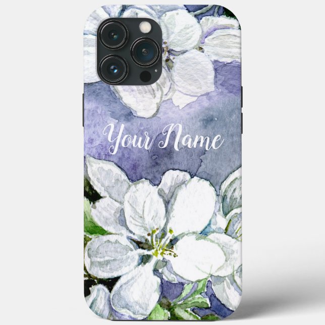 Capa para iPhone / iPad flor de maçã (Verso)