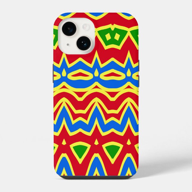 Capa para iPhone / iPad, um design multicor elegan (Verso)