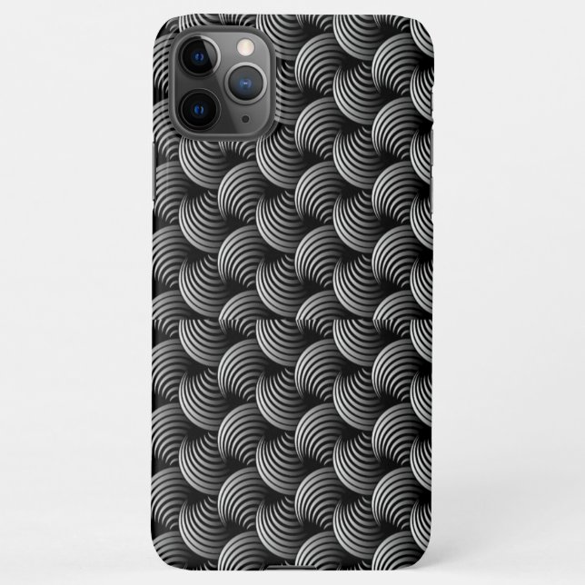 Capa Para iPhone iPhone 11 Pro Curva preta Máx. Mala padrão (Verso)