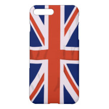 iPhone inglês X/8/7 da bandeira mais o caso