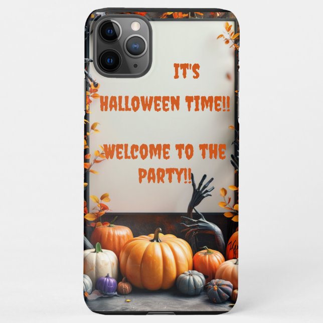 Capa Para iPhone It's Halloween time Baby !!! (Verso)