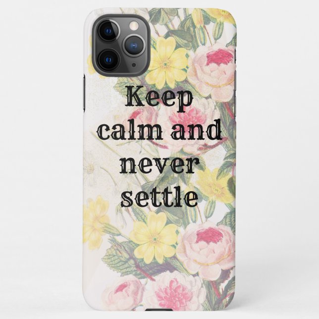 Capa Para iPhone Keep calm and gratitude phrase (Verso)