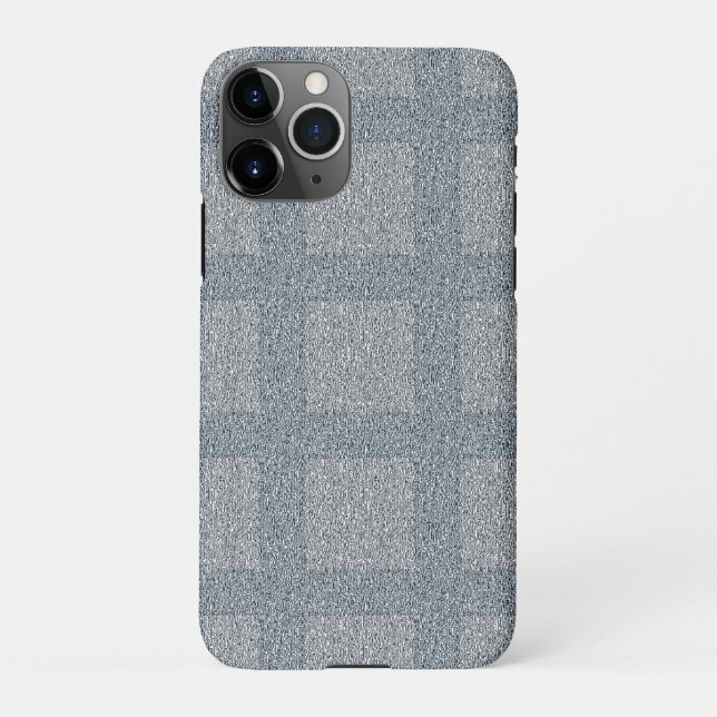 Capa Para iPhone Lã Tweedy Cinza e Salvia (Verso)