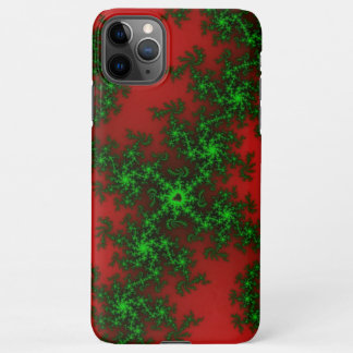 Capa Para iPhone Maiúsculas/minúsculas no estilo fractal vermelho e