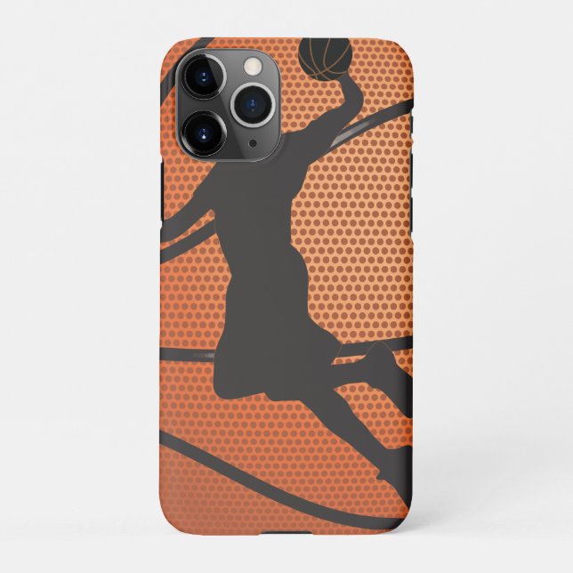 Capa Para iPhone mala de basquetebol (Verso)