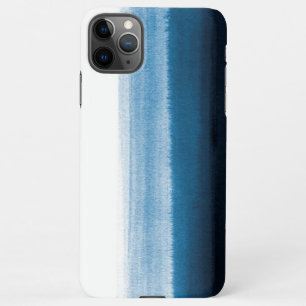 Capa Para iPhone Marinho Blue Watercolor